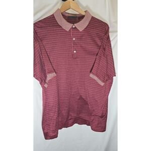 Vintage Bobby Jones Polo Shirt Mens Large Golf Shirt Made In Italy Rare Collar